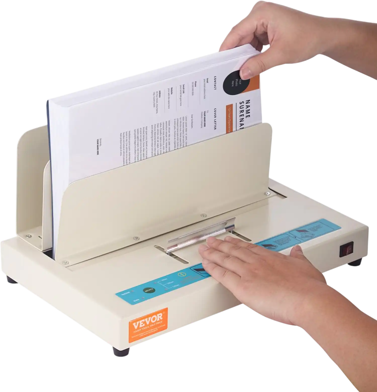 Vevor Thermal Binding Machine 500-Sheet A3 A4 A5 Document Book Binder New