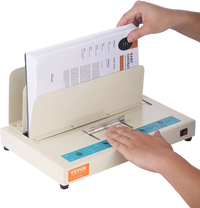 VEVOR Thermal Binding Machine, 500 Sheets Capacity Book Binding Machine, Thermal Book Binder 50mm Binding Thickness A3(Short Edge)/A4/A5 Document, with Infrared Optical Detection