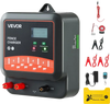 VEVOR Multi-Powered Electric Fence Charger, 2J/3J/5J, Electric Fence Energizer with Real-Time LED Display, 6.2 Miles Range, AC DC Powerful Fences Charger, Keep Out Wild Animals, for Livestock Poultry