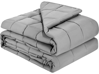 VEVOR Weighted Blanket, 20 lbs, 88 x 104 in King Size, Cooling Breathable Heavy Blanket with Glass Beads, All-Season Use, Suitable for 200-250 lbs Adults, Anxiety Stress Relief, Improve Sleep, Grey