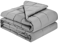 VEVOR Weighted Blanket, 25 lbs, 60 x 80 in Queen Size, Cooling Breathable Heavy Blanket with Glass Beads, All-Season Use, Suitable for 250-310 lbs Adults, Anxiety Stress Relief, Improve Sleep, Grey