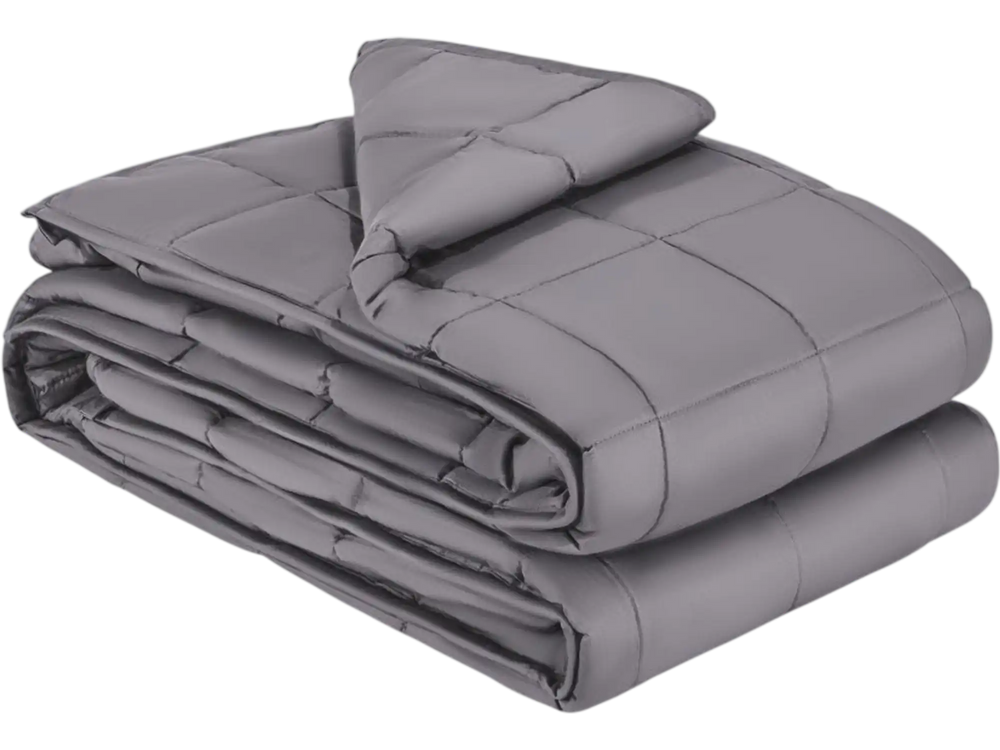 VEVOR Weighted Blanket, 25 lbs, 80 x 87 in King Size, Soft 100% Cotton Heavy Blanket with Glass Beads, Breathable Material, Suitable for 250-310 lbs lbs Adults, Anxiety Stress Relief, Improve Sleep, Grey