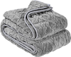 VEVOR Weighted Blanket, 20 lbs, 60 x 80 in Queen Size, Sherpa Fleece Heavy Blanket with Glass Beads, Soft Warm Cozy Fluffy Touch, for 200-250 lbs Adults, Anxiety Stress Relief, Improve Sleep, Grey
