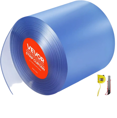 Vevor PVC Strip Curtain Clear 101' x 12