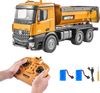 VEVOR RC Dump Truck Toy, 10-Channel 1:14 Scale, Remote Control Dump Truck RC Construction Vehicle Truck Toy with Light & 2 Rechargeable Batteries Birthday Gift for Toddlers Kids Boys and Girls Age 8+