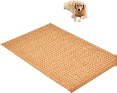 Vevor Door Mat Front Door Non-Slip Dirt-Resistant Absorbent Beige 29.53 x 17.72