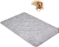 VEVOR Door Mat, 35.83 x 24.02 Inch, Front Door Mat Outside Entrance with Non-slip TPR Backing, Dirt-Resistant & Absorbent, Easy to Clean, Low-Profile Doormat for for Entryway, Patio, Porch, Grey