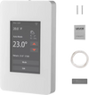 VEVOR 7-Day Programmable Thermostat, Home Thermostats for Radiant Underfloor Heating Cable,Heat Pump with GFCI & Sensitive Sensor,TFT Color Display Touchscreen,Efficient,Gray-White (Without Wifi)