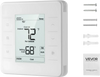 VEVOR 7-Day Programmable Thermostat, Home Thermostats for Heat Pump,Air Conditioner,Underfloor Heating, LED Screen with Backlight & 1Cool+1Heat,Energy-Efficient,Wide Temp Range,White
