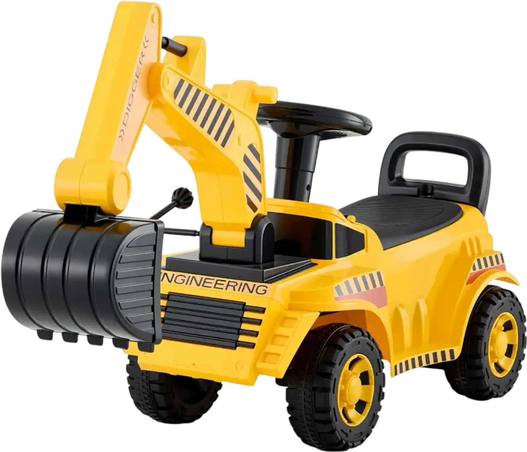 Vevor Ride-On Push Car Excavator Toddler Digger with Helmet 55 lbs New