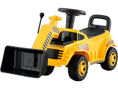 VEVOR Ride On Toddler Car, Ride on Excavator Car for Toddler 19 to 36 Months, Excavator Bulldozer Digger Toy with Under-seat Storage & Music, 55 lbs Load Capacity, Foot-to-Floor Walker for Kid, Yellow