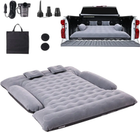VEVOR Truck Bed Air Mattress, for 6-6.5 ft Full Size Truck Beds, Inflatable Air Mattress Camping Bed with 12V Air Pump 2 Pillows, Carry Bag, for Chevrolet Silverado, Dodge Ram, Ford 150/250/350