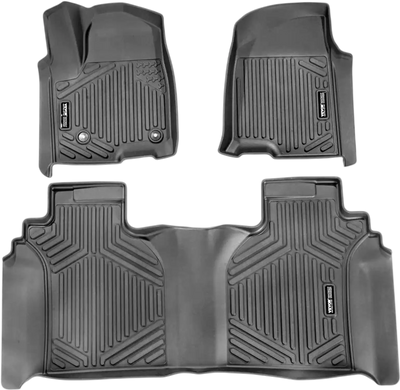 Vevor Automotive Floor Mats All-Weather Custom Fit TPE Floor Liners for Chevrolet Silverado GMC Sierra 1500 2500 3500 HD 3-Pc Black New