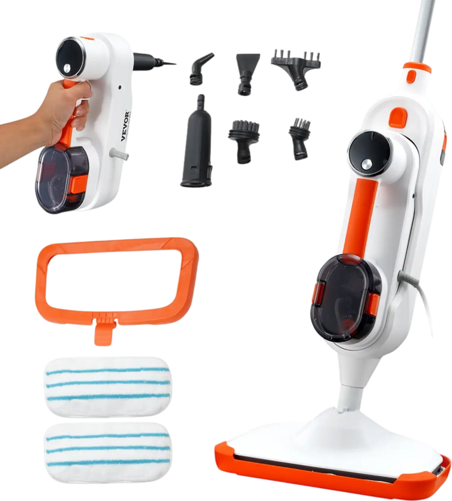 Vevor Steam Mop 8-in-1 Hardwood Floor Cleaner New