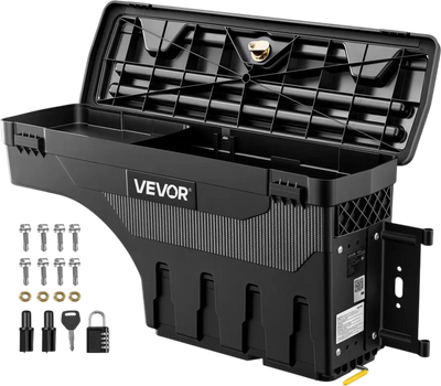 Vevor Truck Bed Storage Box 6.6 Gal Passenger Side Right for 2002-2018 Dodge Ram 1500 2500 3500 New