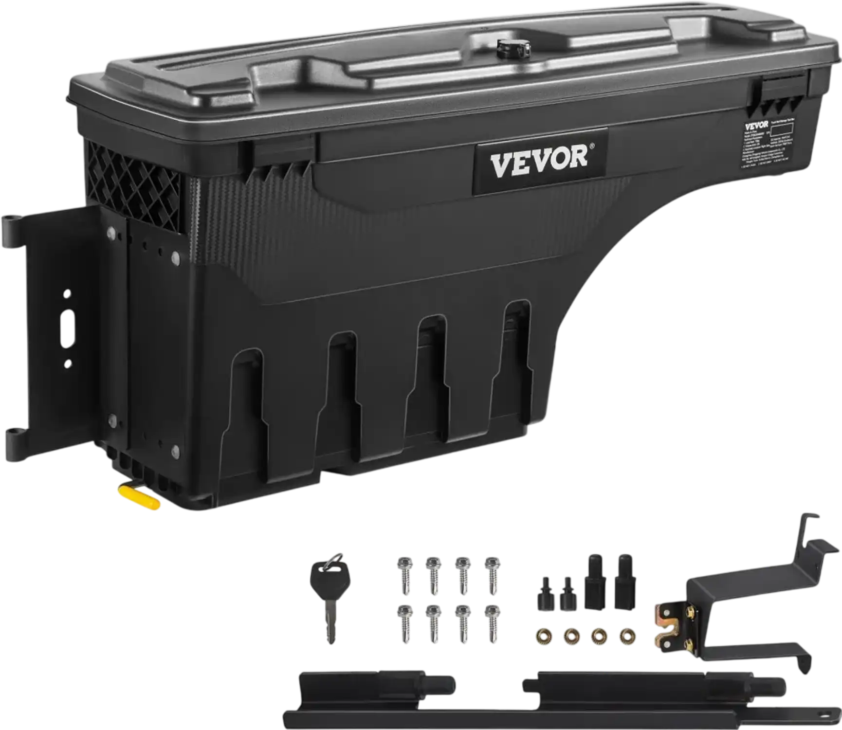Vevor Truck Bed Storage Box Lockable Waterproof Wheel Well for Chevrolet Silverado 1500 GMC Sierra 1500 New
