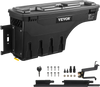 VEVOR Truck Bed Storage Box, Lockable Lid, Waterproof ABS Wheel Well Tool Box 6.6 Gal/20 L, Compatible with Chevrolet Silverado 1500 GMC Sierra 1500 2019-2020, Driver Side, Black