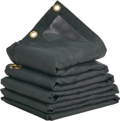 Vevor Dump Truck Mesh Tarp 7' x 22' PVC-Coated Black Heavy Duty Cover New