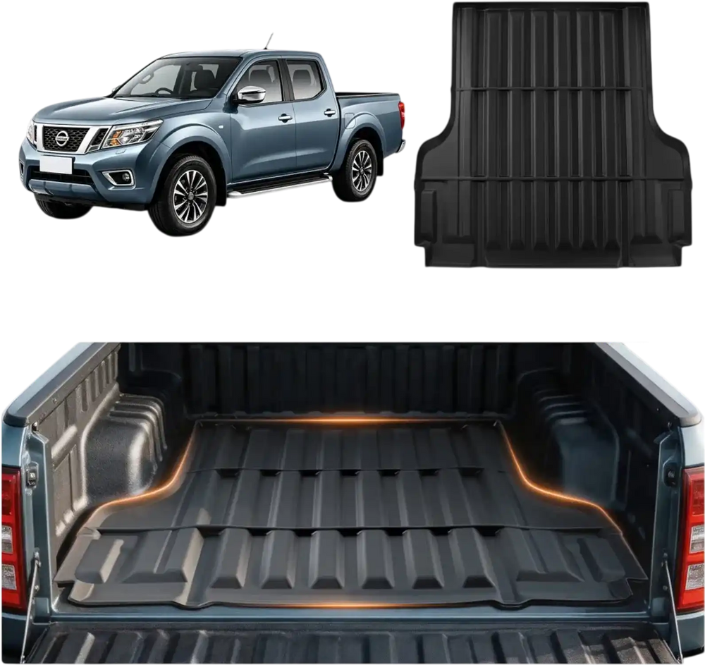 VEVOR Truck Bed Mat, TPE, Compatible with 2022-2026 Nissan Frontier Bed, Heavy Duty Custom Fit, All Weather Protection Pickup Car Trunk Liner Replacement, for 2022-2026 Nissan Frontier Accessories