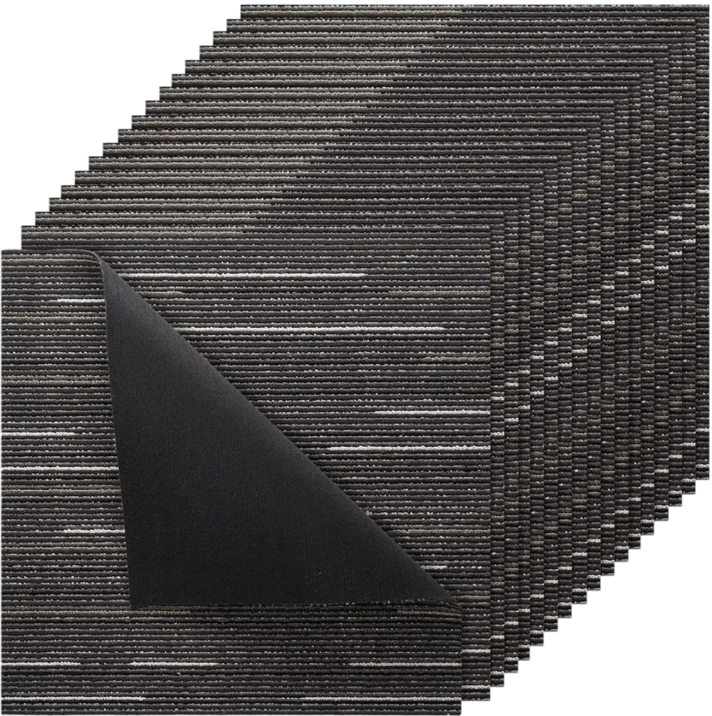 VEVOR Carpet Tiles Reusable 24x24 inch, 24 PCS Modular Carpet Square Rug, Commercial Floor Soft Padded for Seamless Cover 96sq.ft, Easy DIY Replacement for Living Room Bedroom Office Indoor,Gray