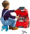 VEVOR Engine Toy, 60 Pieces, Kids Mechanic Car Repair Set with Removable Parts, Lights and Sounds, Steering Wheel and Horn, Kids Mechanic Workshop Set for Toddler Ages 3 Years and Up, Red