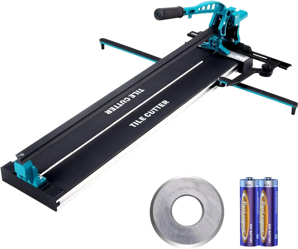 VEVOR Manual Tile Cutter, 40 inch, Porcelain Ceramic Tile Cutter with Tungsten Carbide Cutting Wheel, Infrared Positioning, Anti-Skid Feet, Durable Rails for professional installers or beginners