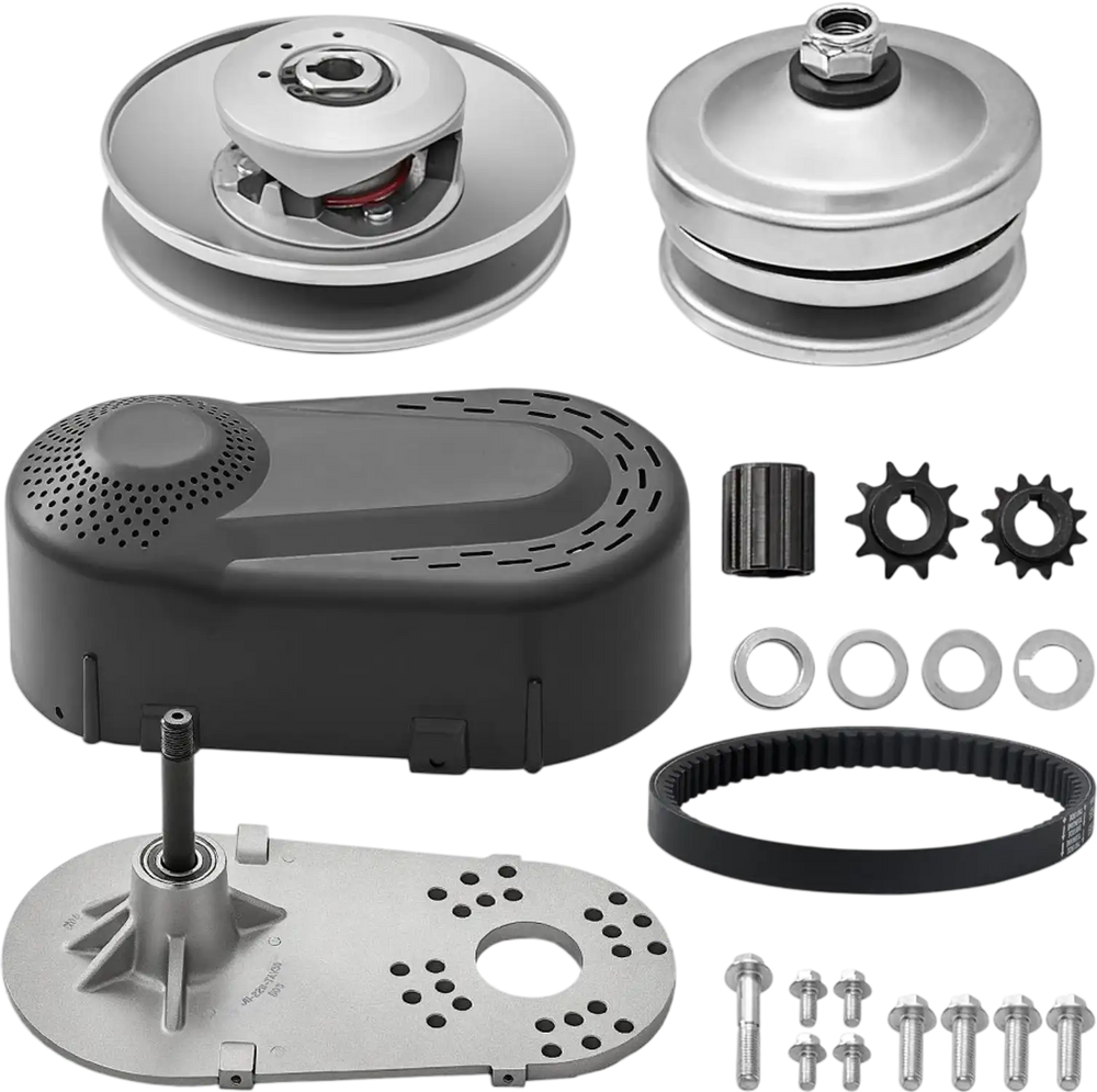 VEVOR Drive Clutch, 2-8HP Engine, 2000 RPM High-Strength Drive Clutch with Asymmetric Designed Wheels & Robust Rubber Belt, Sturdy & Durable Clutch with Full Accessories, Fit for Various Engines