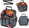 VEVOR Tool Bag, 13.2 Inch, 39-Pocket Open Top Tool Pouch, Portable Electrical Maintenance Toolbox Organizer Storage with Hard Plastic Base, Adjustable Shoulder Strap, for Professionals DIY & Jobsite