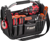 VEVOR Tool Bag, 13 Inch, 33-Pocket Open Top Tool Tote, Portable Electrical Maintenance Toolbox Organizer Storage with Hard Plastic Base, Adjustable Shoulder Strap, for Professionals DIY & Jobsite Use