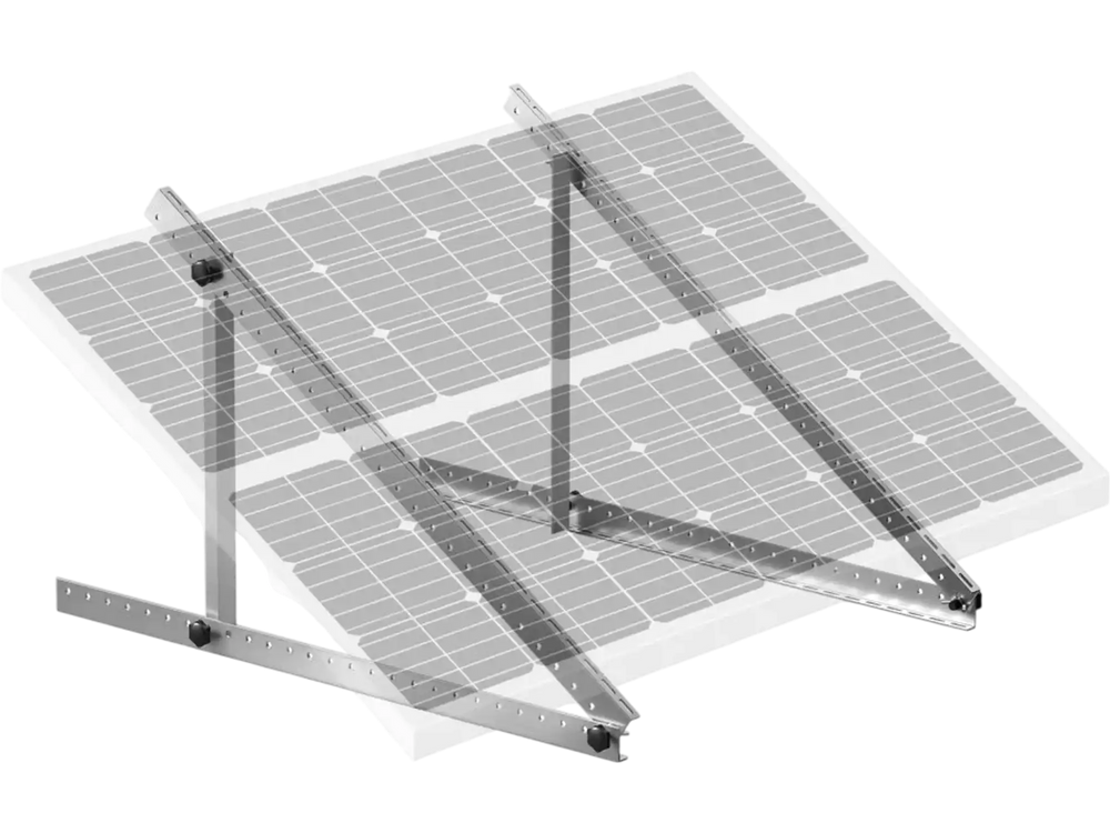 VEVOR 41-Inch Solar Panel Mounting Brackets, 0 to 90° Adjustable Tilt Mount Brackets Support 100-300W Solar Panels, Lightweight Aluminum Brackets with Folding Tilt Legs for RV, Roof, Boat, Off-Grid