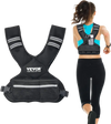 VEVOR Adjustable Weighted Vest, 11-20lb Weight Vest with 6 Ironsand Weights and  Reflective Stripe, Body Weight Vest Exercise Set for Men Women, Workout Equipment for Strength Training Running Jogging