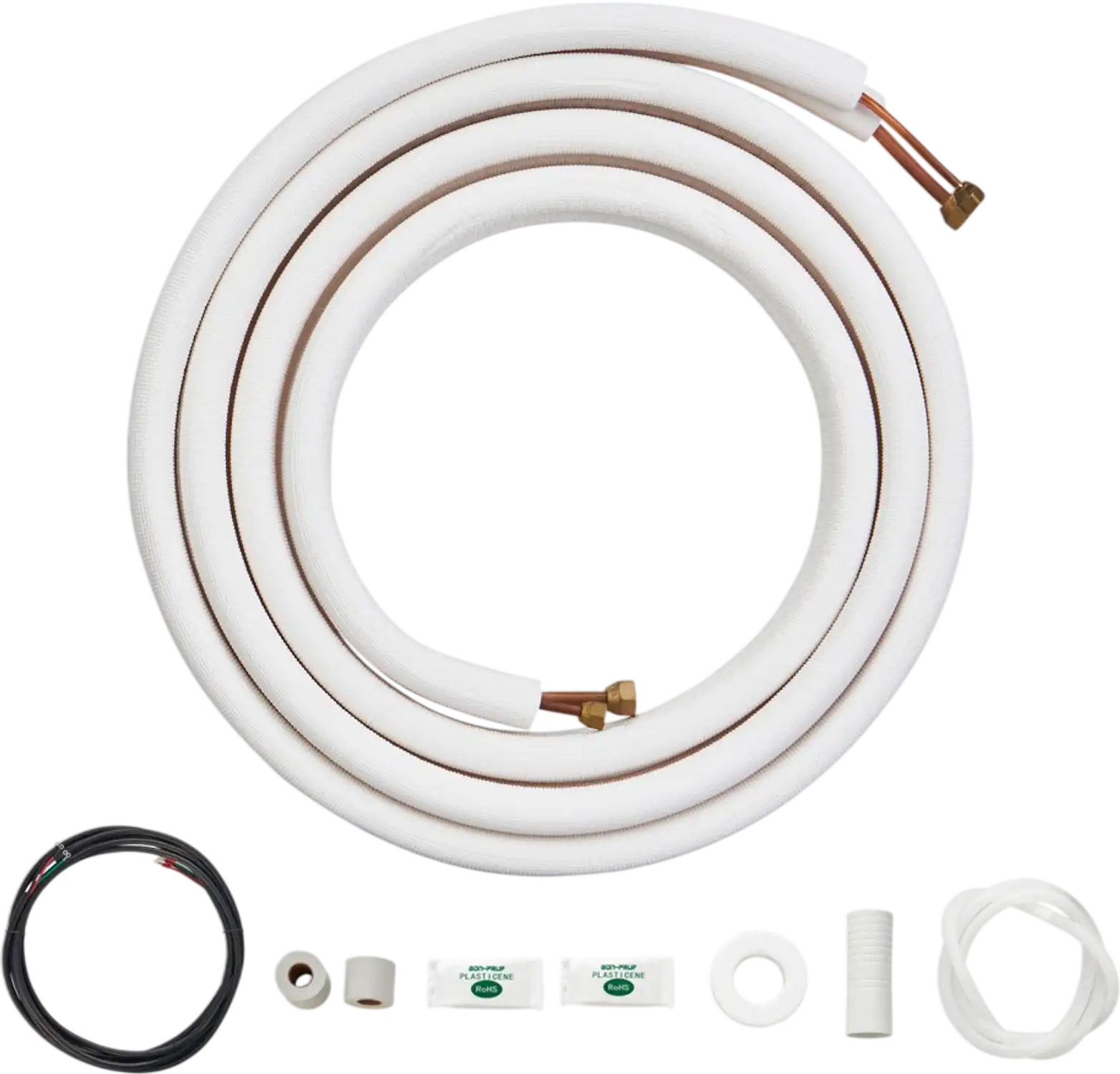 Vevor Mini Split Line Set 16' Copper Pipes Tubing with Triple-Layer Insulation New