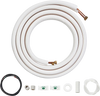 VEVOR 16FT Mini Split Line Set, 1/4" & 3/8" O.D Copper Pipes Tubing and Triple-Layer Insulation, for Air Conditioning or Heating Pump Equipment & HVAC with Rich Accessories (18ft Connection Cable)
