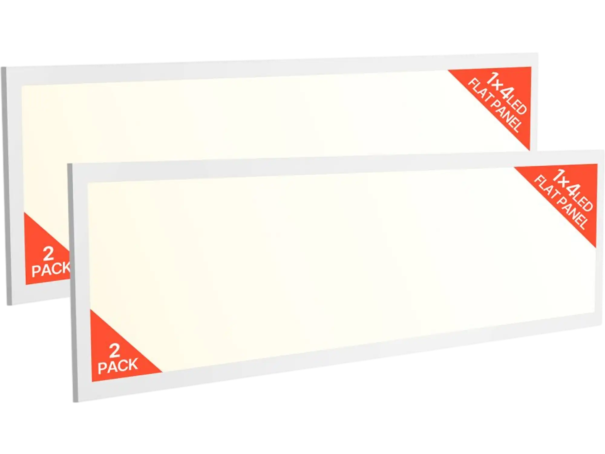 Vevor LED Flat Panel Light 1' x 4' Dimmable Ceiling Fixture 2-Pack New