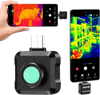 VEVOR Thermal Imaging Camera for Android, 320 x 240 TISR Super Resolution, 25HZ Refresh Rate Infrared Thermal Imager for Smartphone Tablet, 160 x 120 IR Resolution, -4°F to 1022°F & 15 Color Palettes