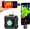 VEVOR Thermal Imaging Camera for Android, 512 x 384 TISR Super Resolution, 25HZ Refresh Rate Infrared Thermal Imager for Smartphone Tablet, 256 x 192 IR Resolution, -4°F to 1022°F & 15 Color Palettes
