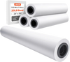 VEVOR Wide Format Paper, 24 in x 150 ft Plotter Paper, 4 Rolls CAD Bond Rolls with 2 in Core, 20 LB Bond Paper Rolls, Idea for CAD Drawings, Engineering Plans, GIS Maps & Architectural Designs