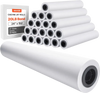 VEVOR Wide Format Paper, 24 in x 150 ft Plotter Roll, 20 Rolls CAD Bond Rolls with 2 in Core, 20 LB Bond Paper Rolls, Ideal for CAD Drawings, Engineering Plans, GIS Maps, and Architectural Designs