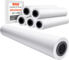 VEVOR Wide Format Paper, 24 in x 150 ft Plotter Paper, 6 Rolls CAD Bond Rolls with 2 in Core, 20 LB Bond Paper Rolls, Idea for CAD Drawings, Engineering Plans, GIS Maps & Architectural Designs
