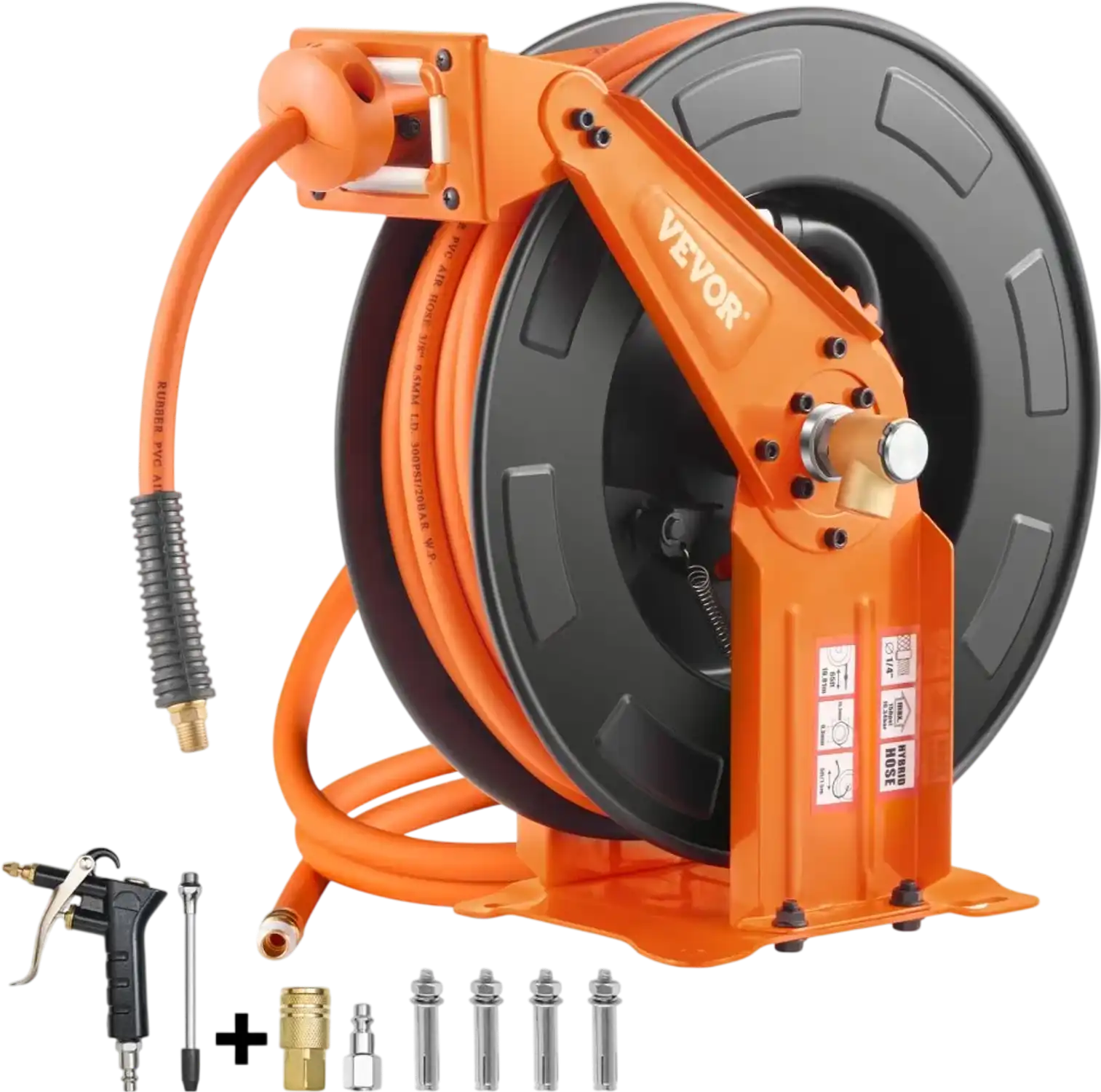Vevor Air Hose Reel Retractable 3/8