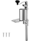 VEVOR Commercial Can Opener, Heavy-Duty Manual Tabletop Cans Opener for Cans Up to 11.8 in Height, Height-Adjustable Professional Can Openers Fixed with Screws, for Restaurant, Hotel, and Food Store