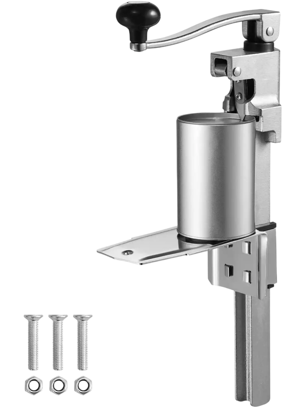 VEVOR Manual Can Opener, Sturdy Tabletop Can Opener for Big Cans, Robust Can Opener with Stand, Height-Adjustable Professional Jar Opener, Suitable for Cans Up to 11.8" in Height, Ideal for Restaur