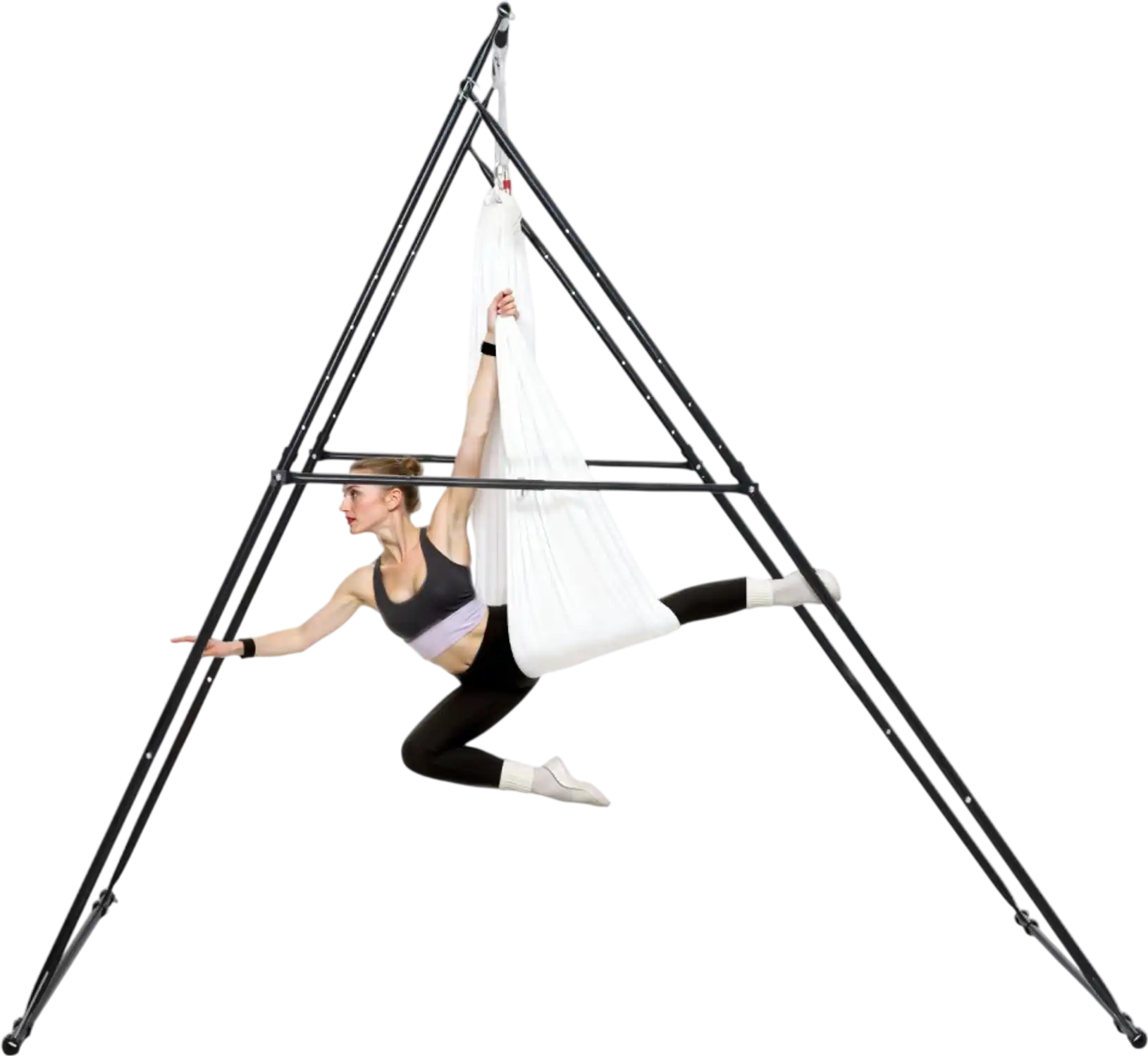 Vevor Yoga Stand Frame Adjustable Aerial Rig with Hammock New
