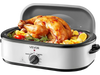 VEVOR Roaster Oven, 18QT Electric Roaster Oven, 150-450℉ Adjustable Temperature Electric Roasting Pan, Multifunctional Electric Roasters Oven with Self-Basting Lid, Removable Pan and Rack for Holiday