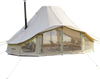 VEVOR Canvas Bell Tent, 4 Seasons 19.7 x 13.12 x 10.17 ft Yurt Tent for Camping with Stove Jack, Poly-Cotton Canvas Breathable Holds up to 12 People, for Family Camping Glamping Outdoor Hunting Party