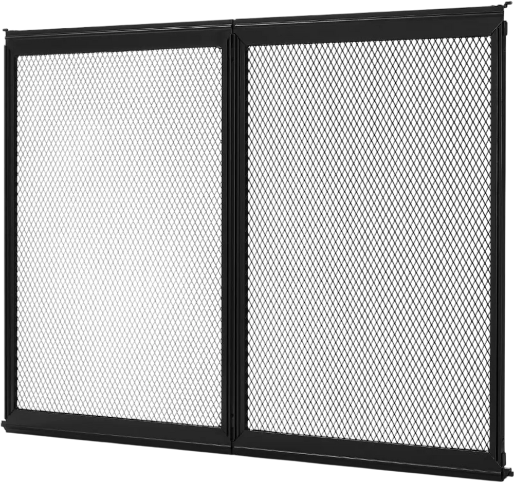 VEVOR RV Screen Door Protector, 26.5 x 20 inch Door Grille, Easy to Install and Disassemble, Reinforced Breathable Protective Mesh, Aluminum Alloy Camper RV Entry Protector for Pet Protection, Black