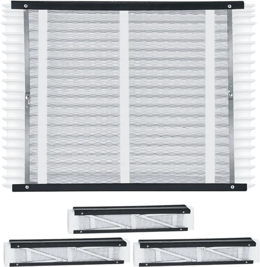 VEVOR 20 x 25 x 4 Furnace Filter, MERV 13 HVAC Ac Filters,12-Month Electrostatic Pleated Air Conditioner Filters, 4-Pack (Actual Size: 20.47 x 25.20 x 3.98 Inch) for Capturing Dust, Smog, Pet Dander