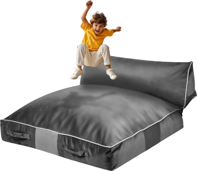 VEVOR Crash Pad, 5 x 4.5 ft Crash Pad for Kids Sensory with Foam Blocks and Washable Cover, Large Soft Foam Landing Zone Giant Pillow Mat, Sensory Room Equipment for Children Jumping, Relaxing & Play