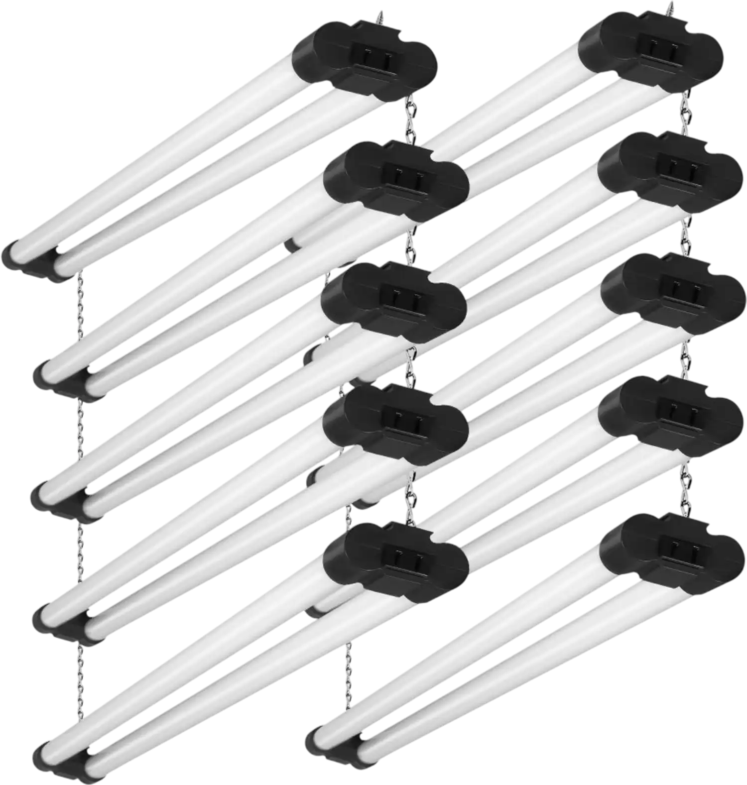 Vevor Shop Light 10-Pack 4' 40W Linkable LED Fixture New