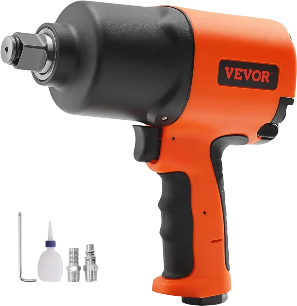 VEVOR Air Impact Wrench, 3/4-Inch Drive Air Impact Gun, Up to 1870ft-lbs Nut-busting Torque, Composite Pneumatic Impact Wrench for Auto Repairs and Maintenance Heavy Duty